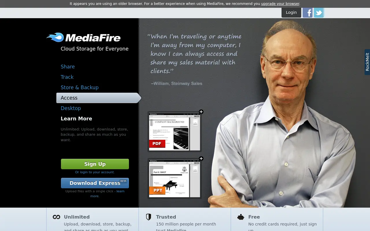 mediafire.com in 2012