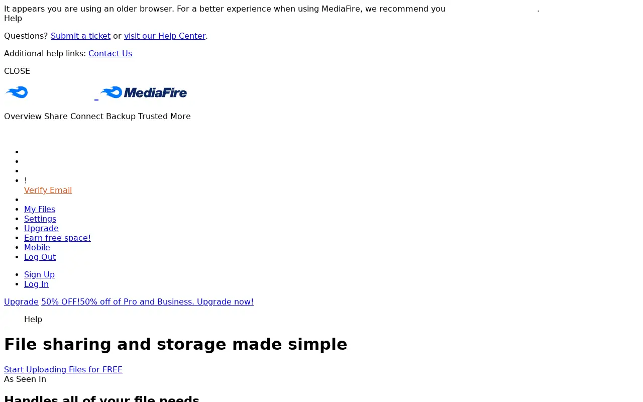 mediafire.com in 2018