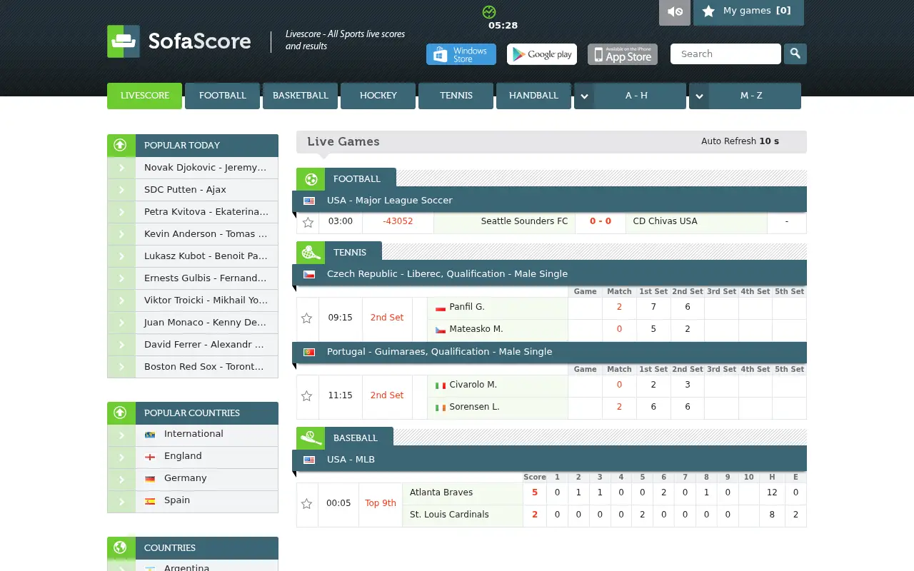 sofascore.com in 2013