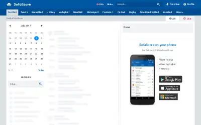 sofascore.com in 2017