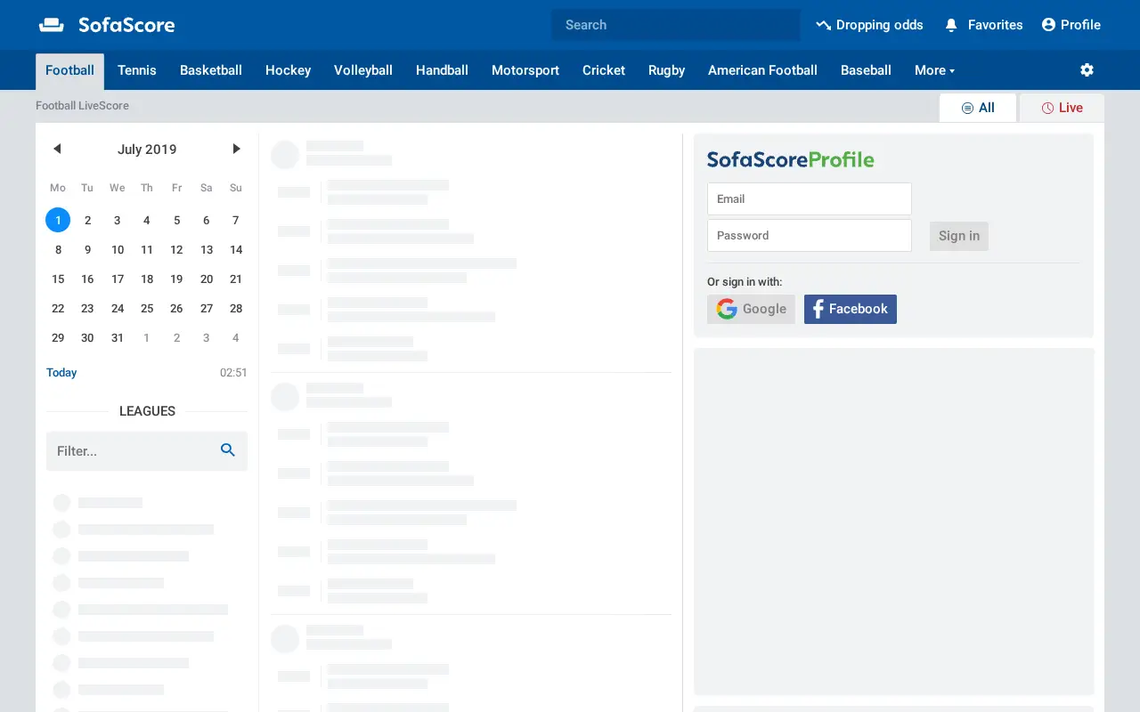sofascore.com in 2019