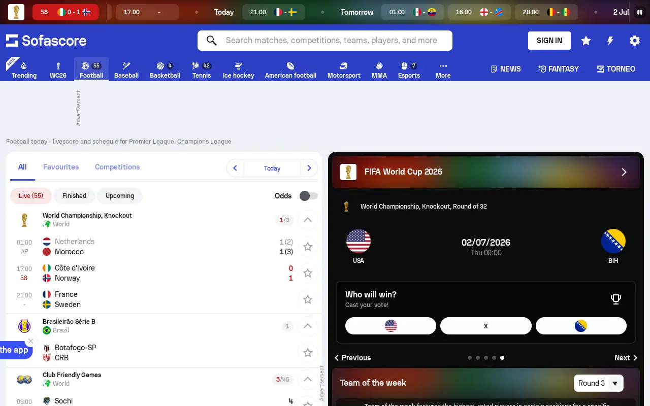 sofascore.com in 2026