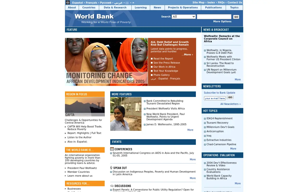 worldbank.org in 2005