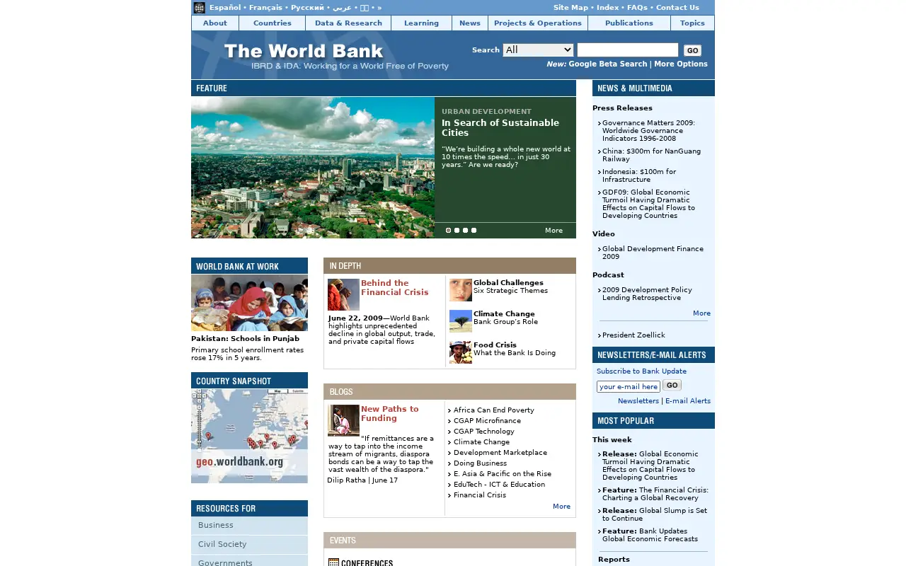 worldbank.org in 2009