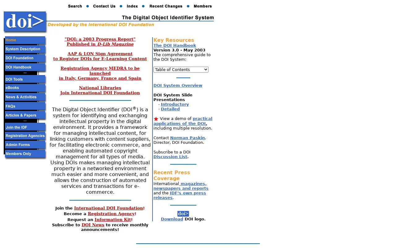 doi.org in 2003