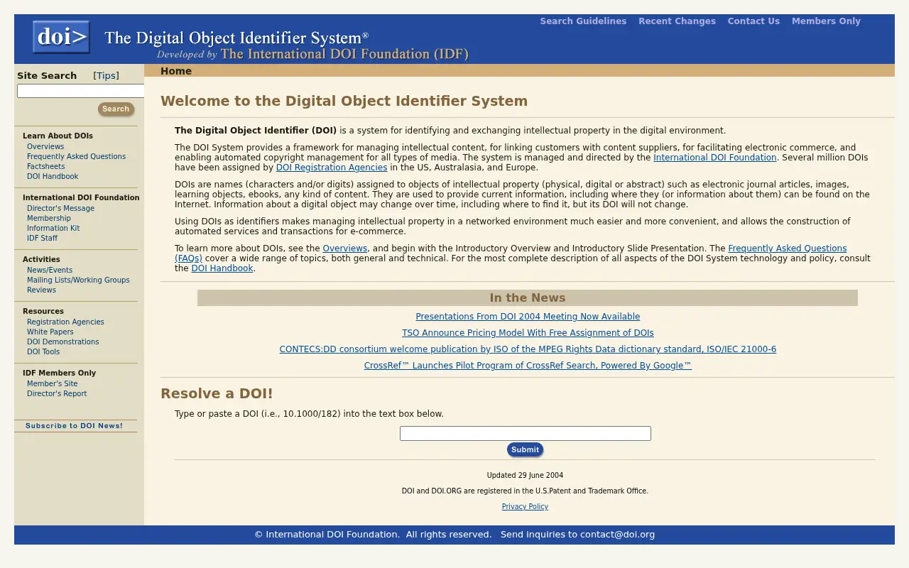doi.org in 2004