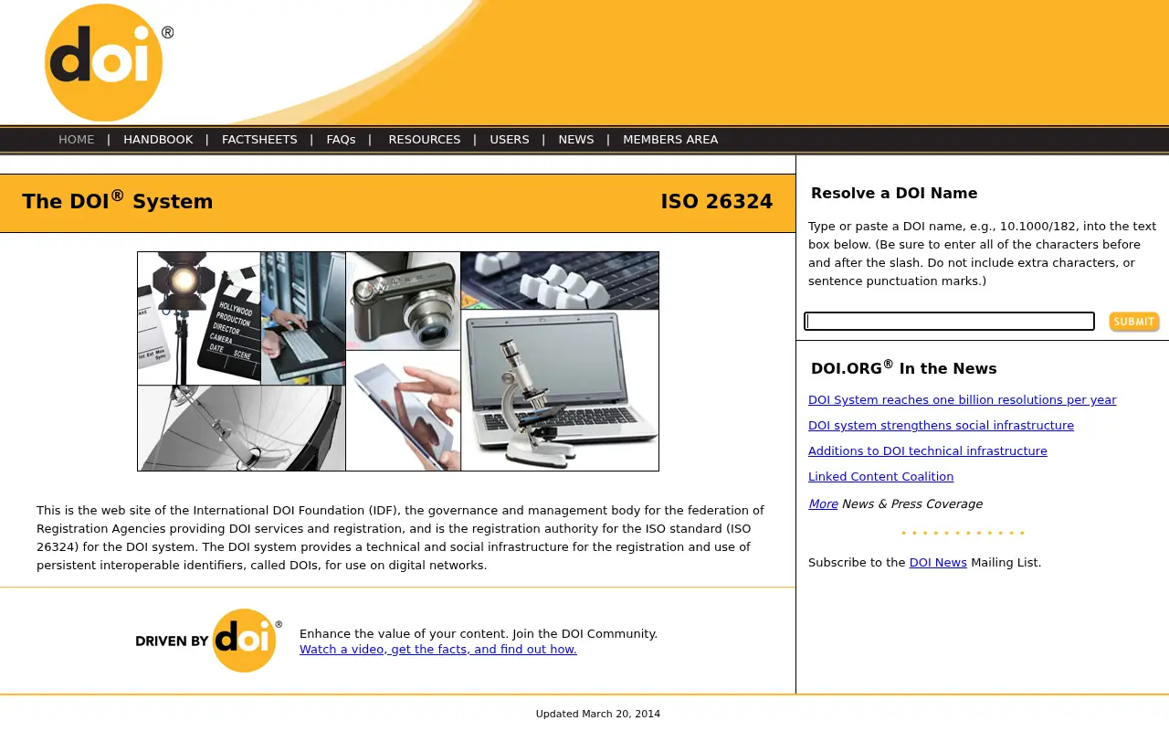 doi.org in 2014