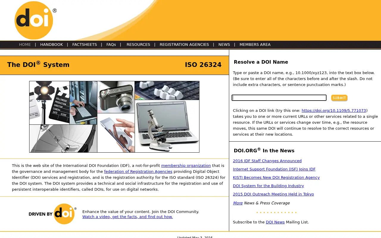 doi.org on June 30, 2016