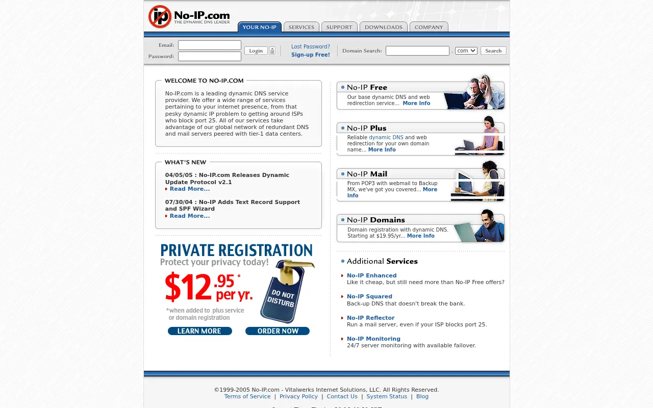 no-ip.com in 2005