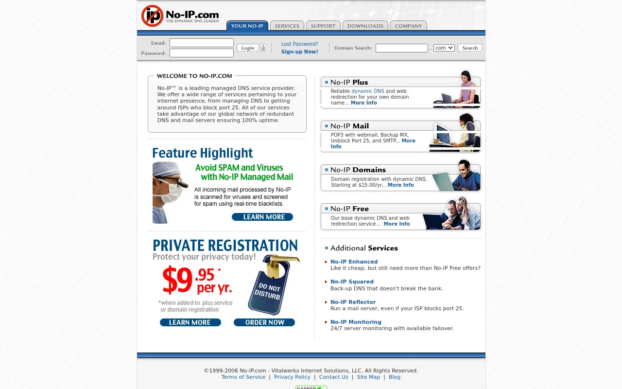 no-ip.com in 2006