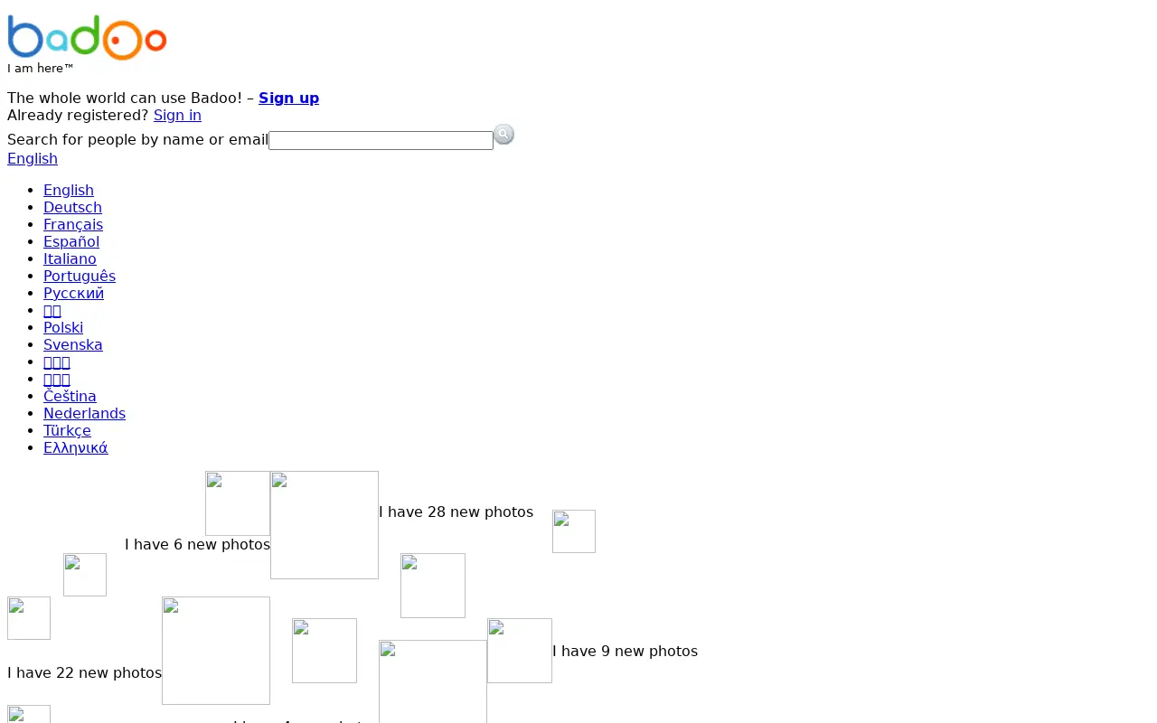 badoo.com in 2008