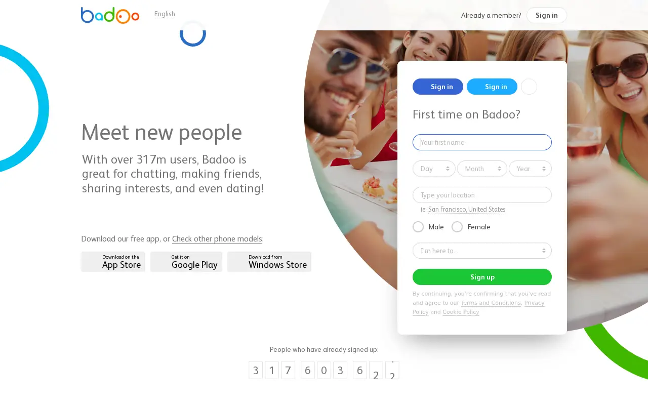 badoo.com on July 7, 2016