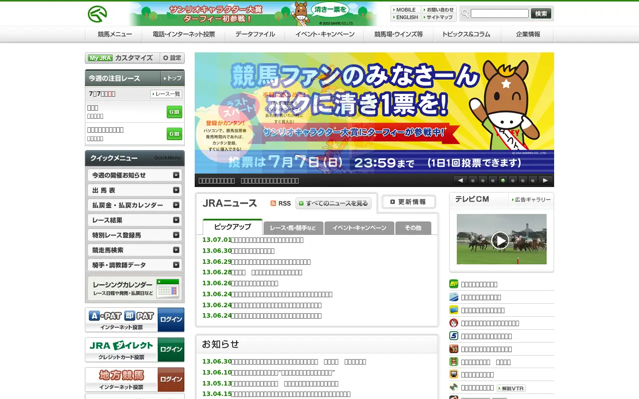 jra.go.jp in 2013
