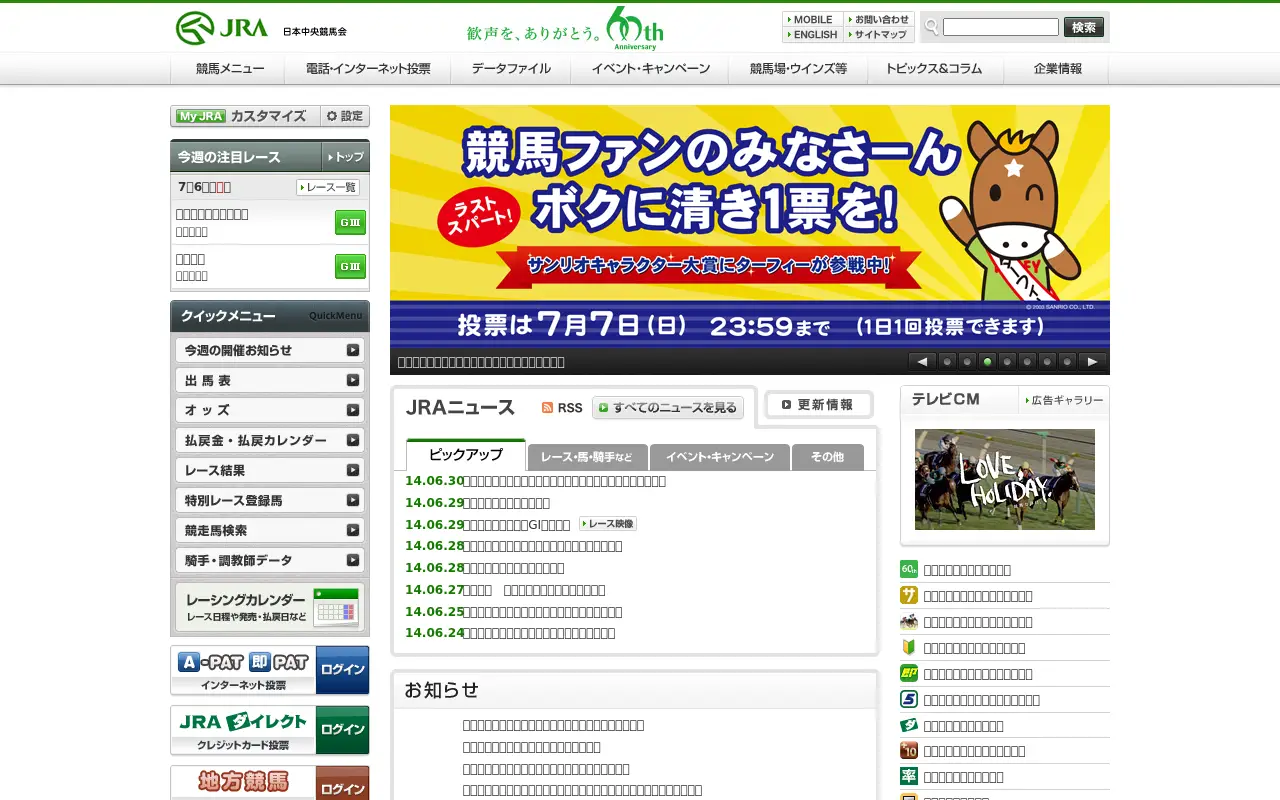 jra.go.jp in 2014