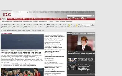 n-tv.de in 2009