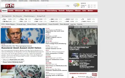 n-tv.de in 2012