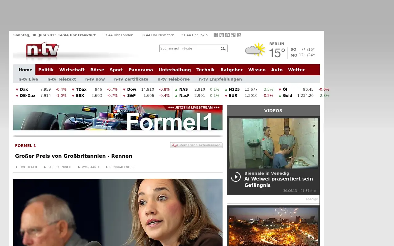 n-tv.de in 2013