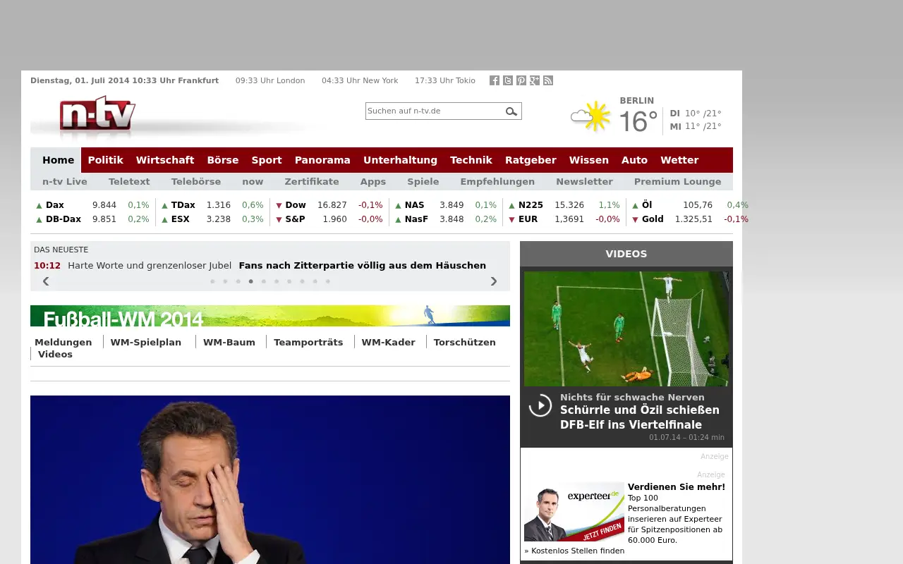 n-tv.de in 2014