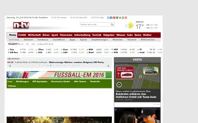 n-tv.de in 2016