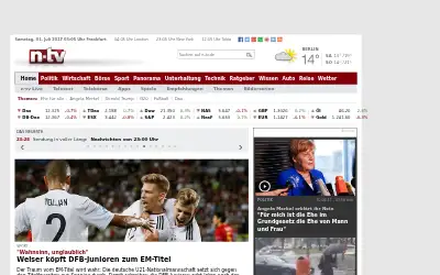 n-tv.de in 2017
