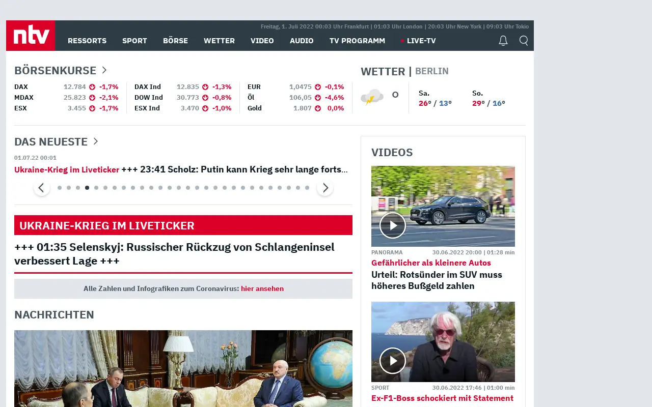 n-tv.de in 2022