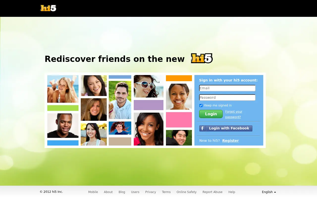 hi5.com in 2012