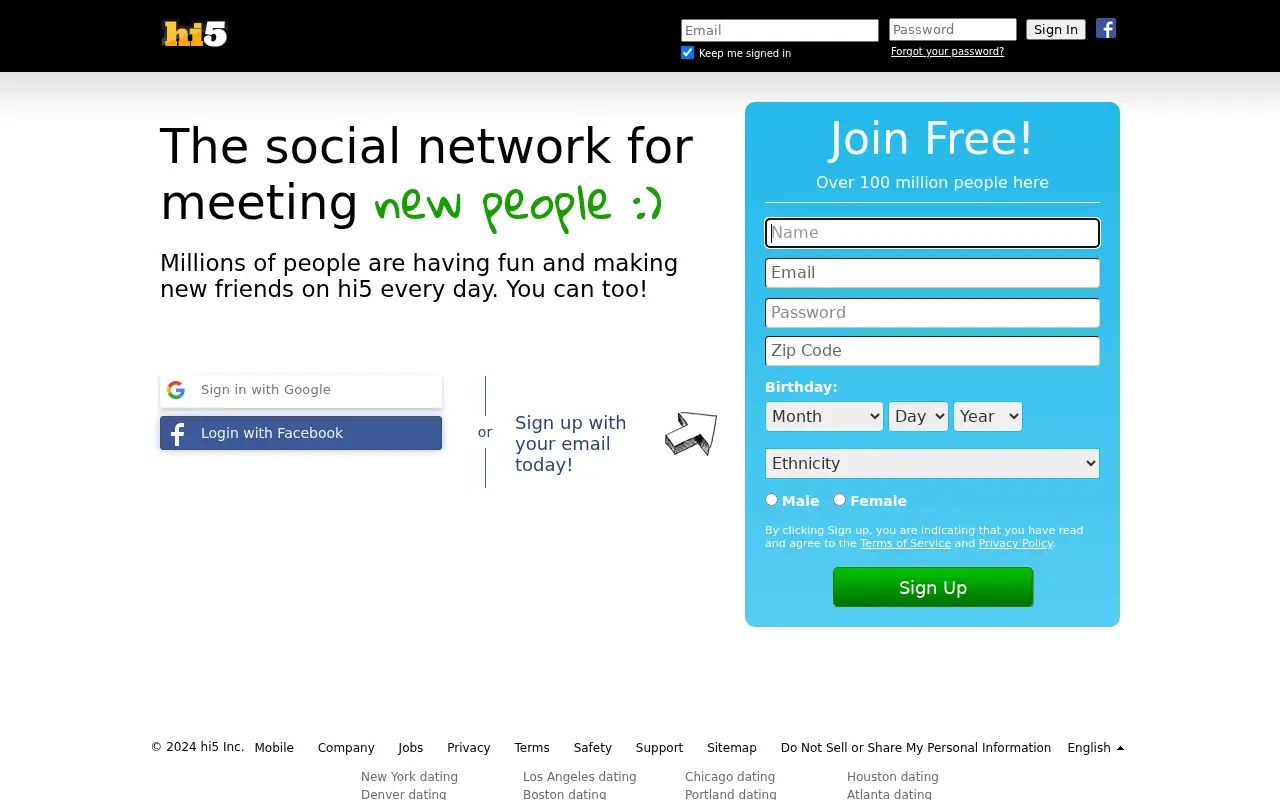hi5.com in 2024