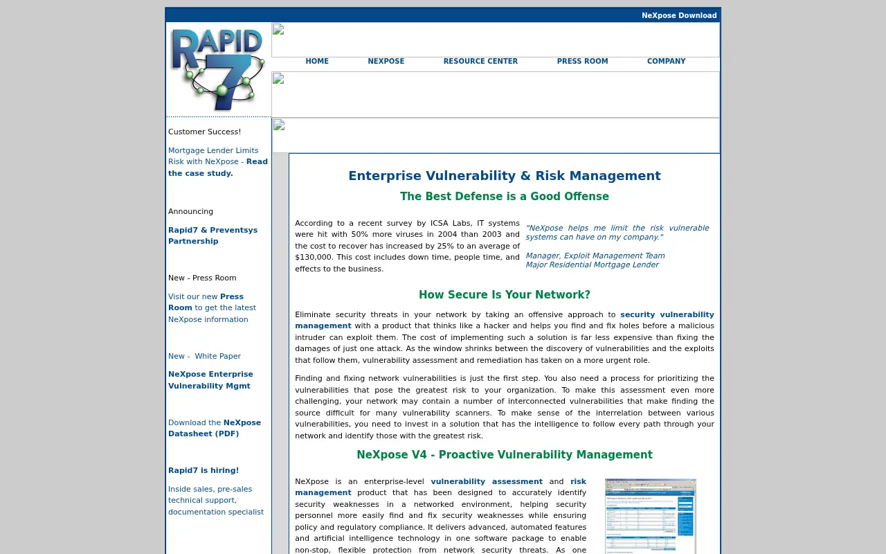 rapid7.com in 2005