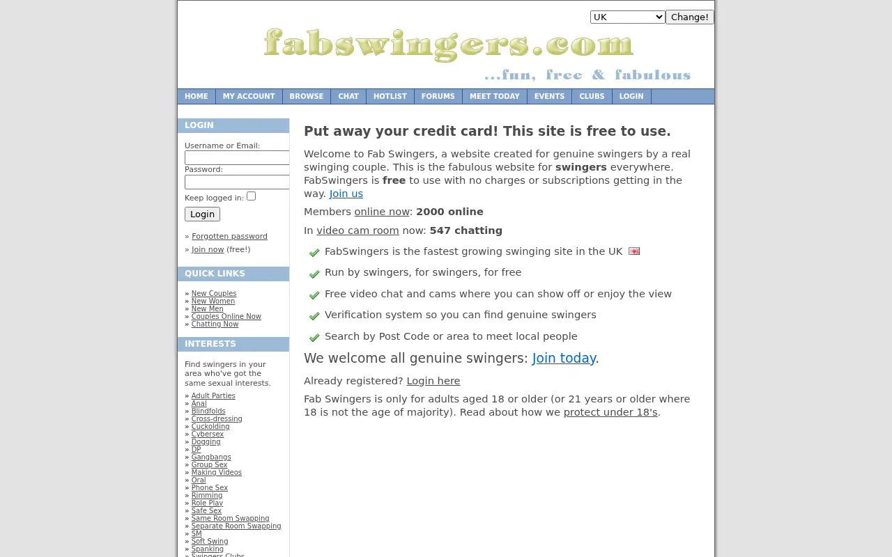 fabswingers.com on July 7, 2009