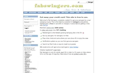 fabswingers.com in 2009