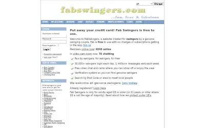 fabswingers.com in 2010