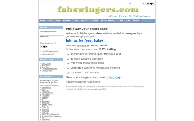 fabswingers.com in 2012