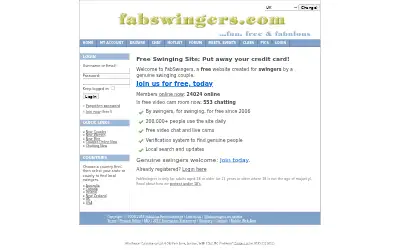 fabswingers.com in 2018