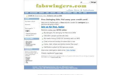 fabswingers.com in 2020
