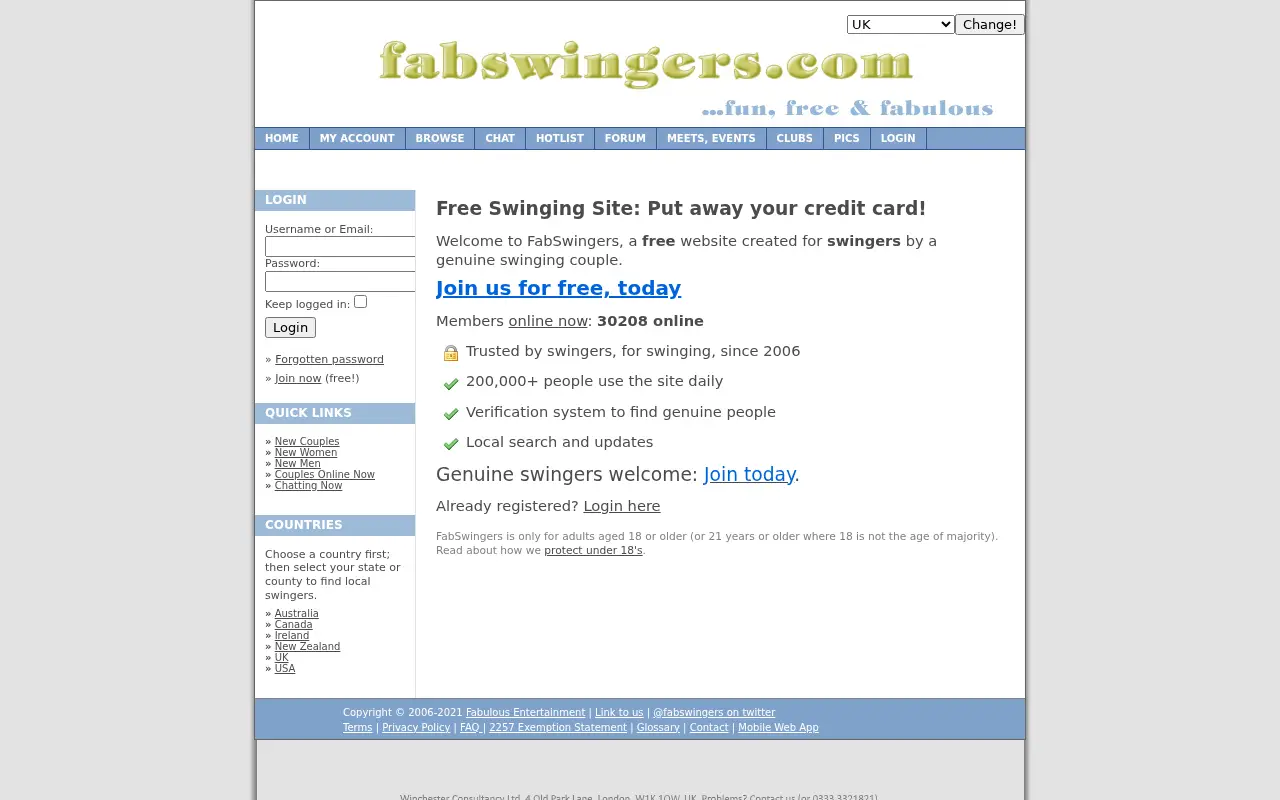 fabswingers.com in 2021