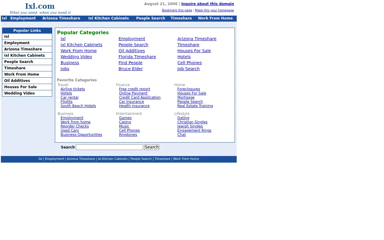 ixl.com in 2006