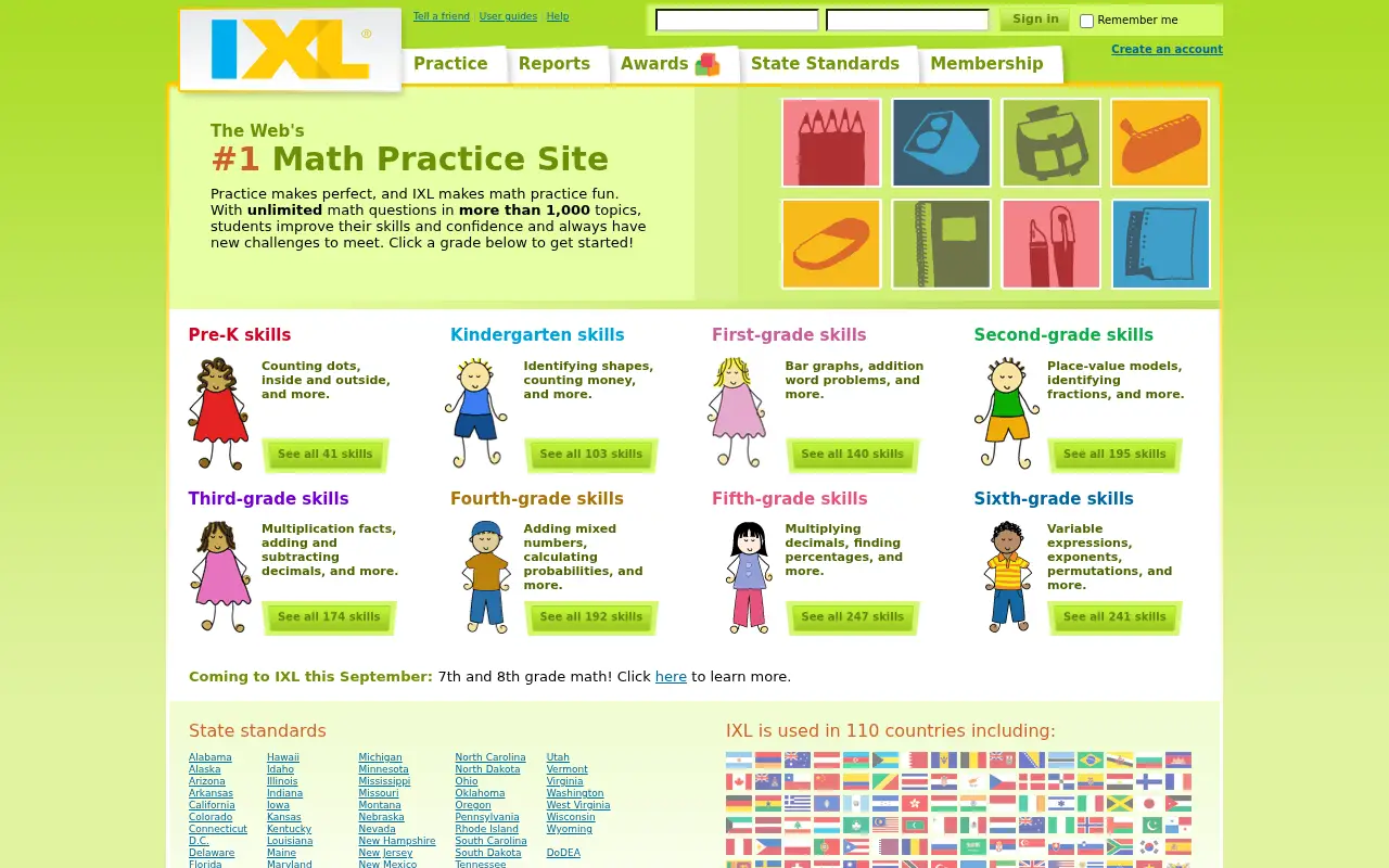 ixl.com in 2010