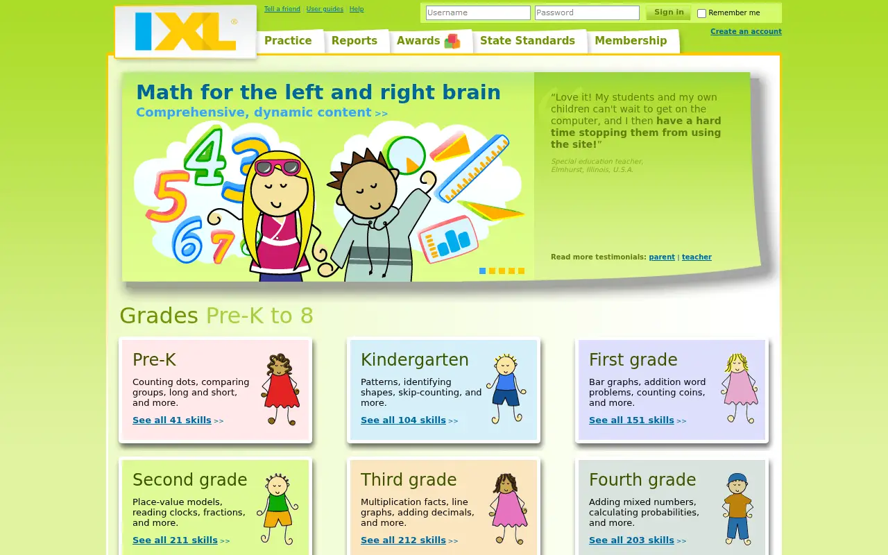 ixl.com in 2011