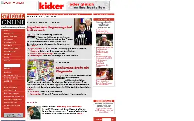 spiegel.de in 2001