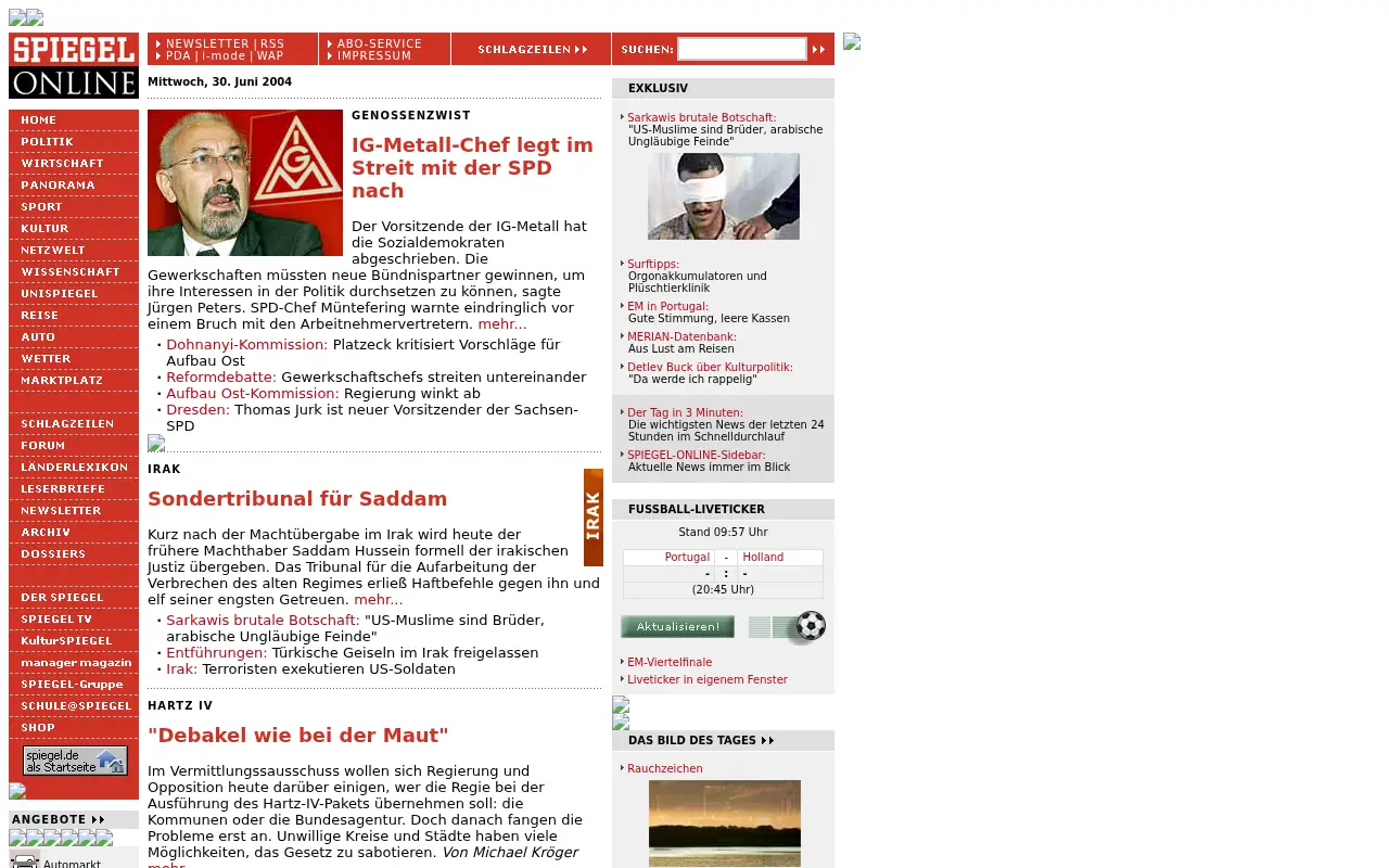 spiegel.de in 2004