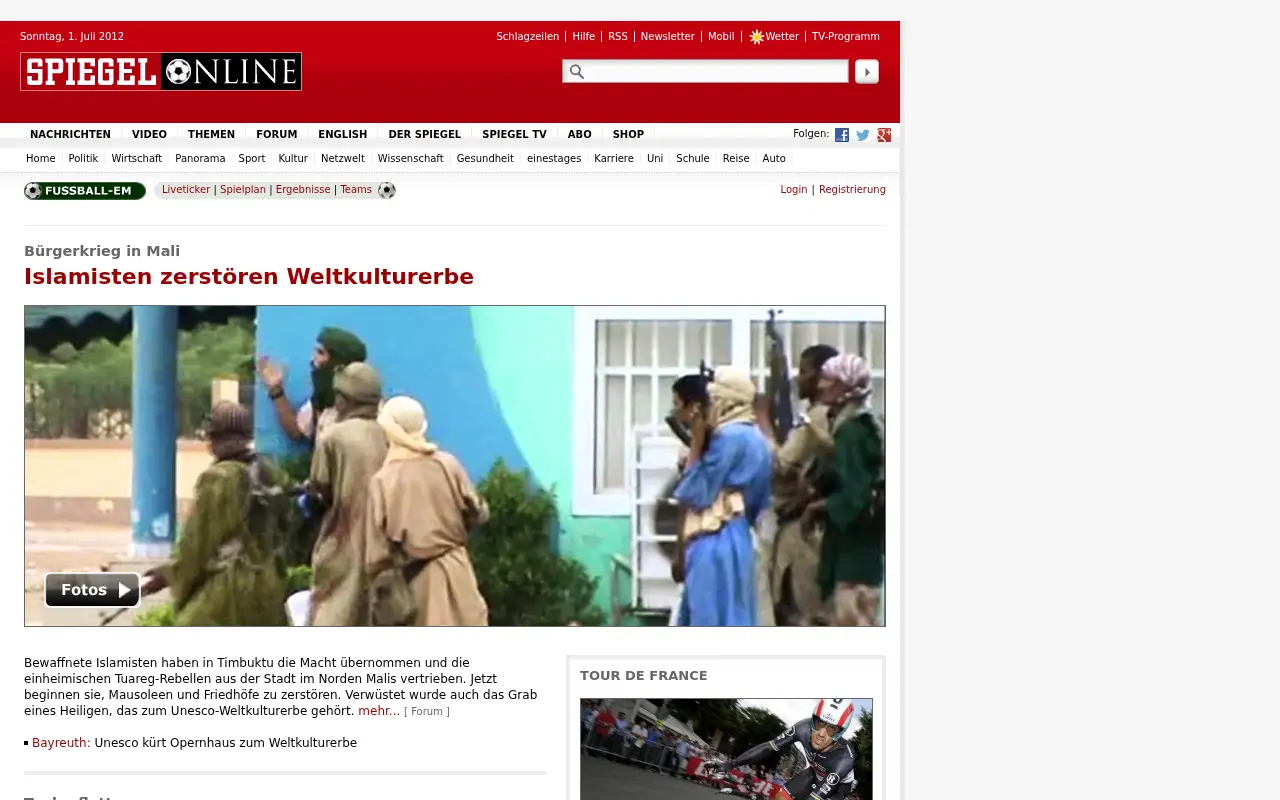spiegel.de in 2012