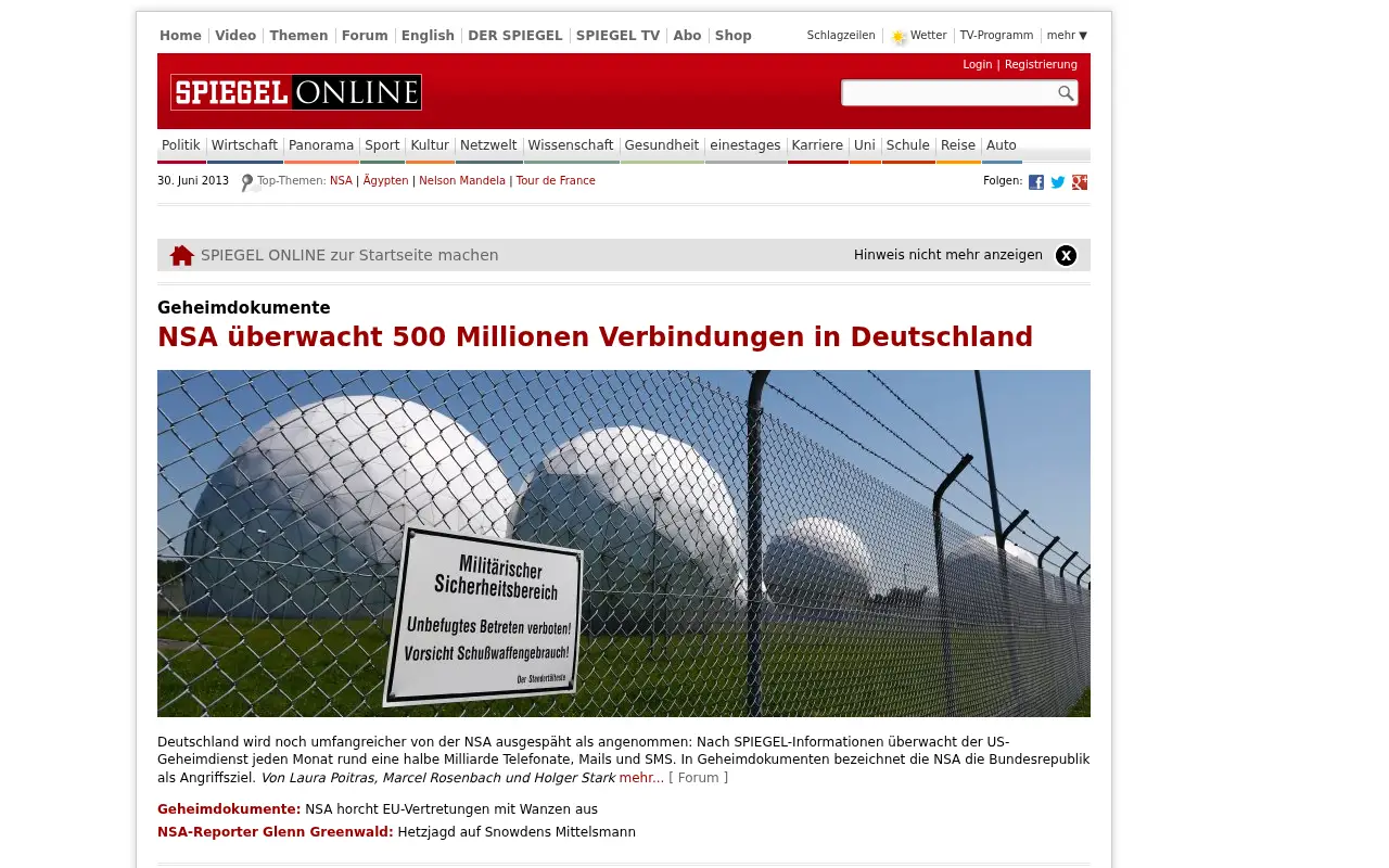 spiegel.de in 2013