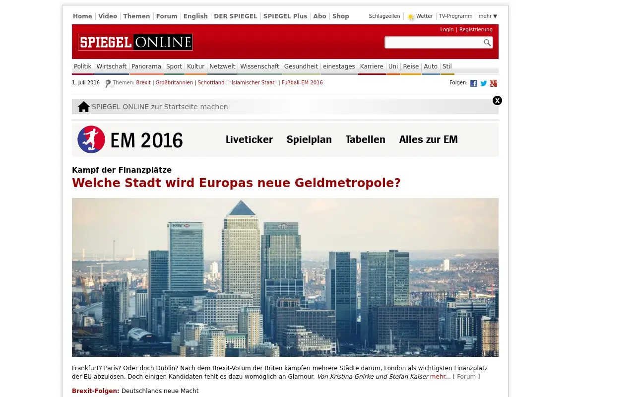 spiegel.de in 2016