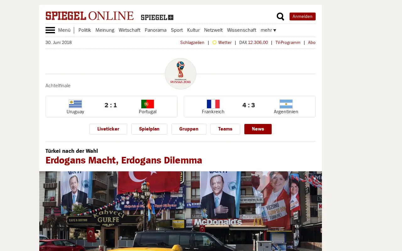 spiegel.de in 2018