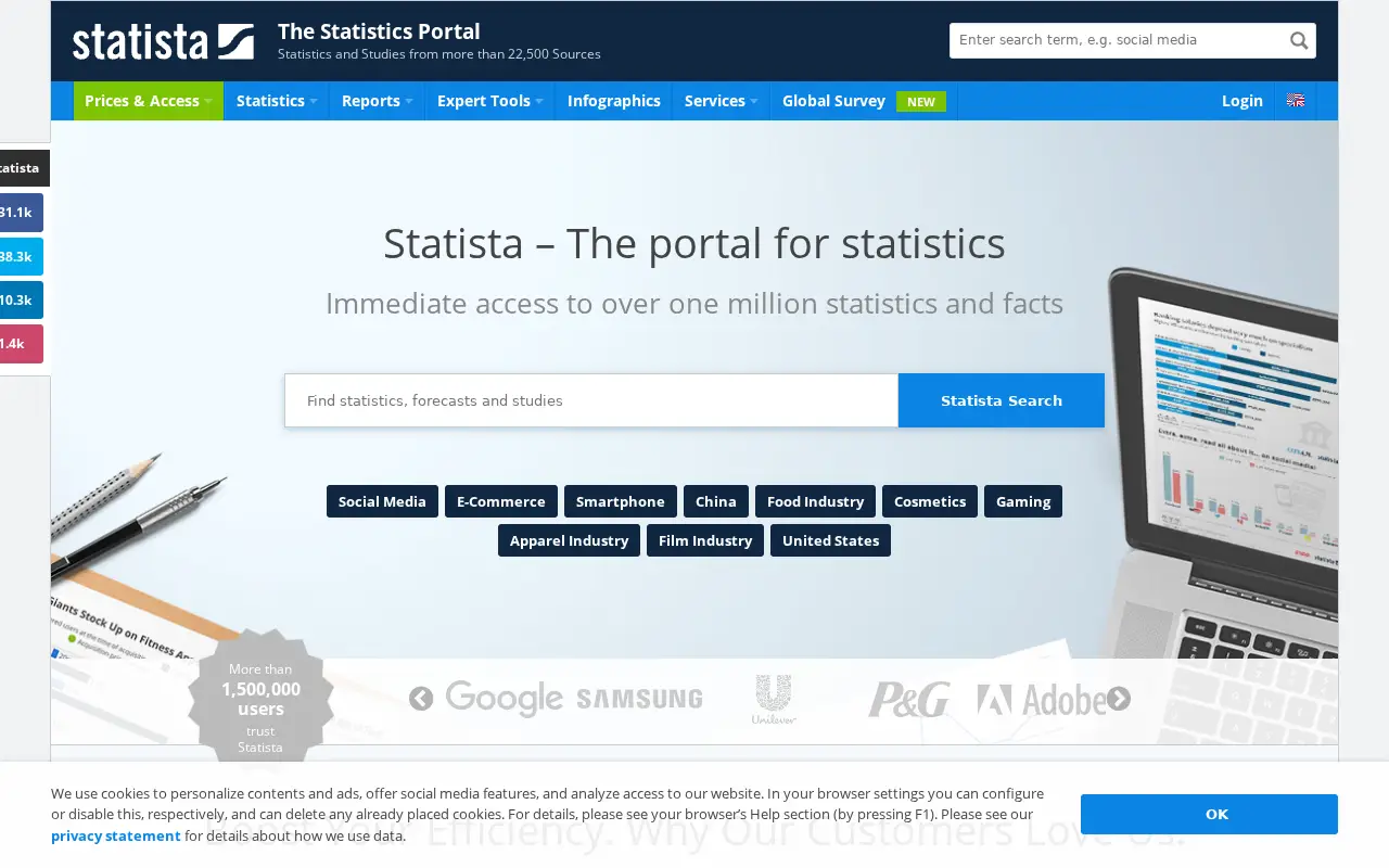 statista.com in 2018