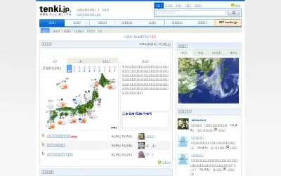 tenki.jp in 2012