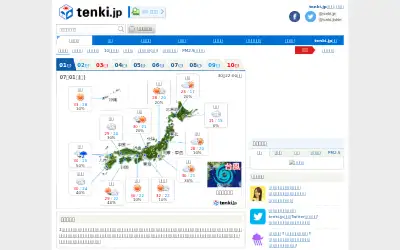 tenki.jp in 2016