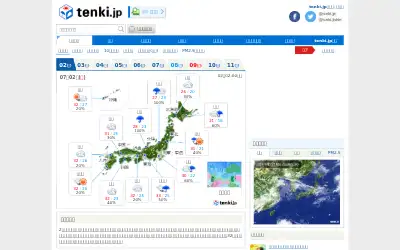tenki.jp in 2017