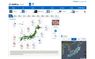 tenki.jp in 2020