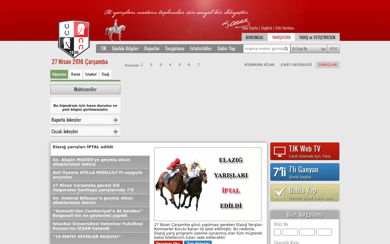 tjk.org on April 27, 2016